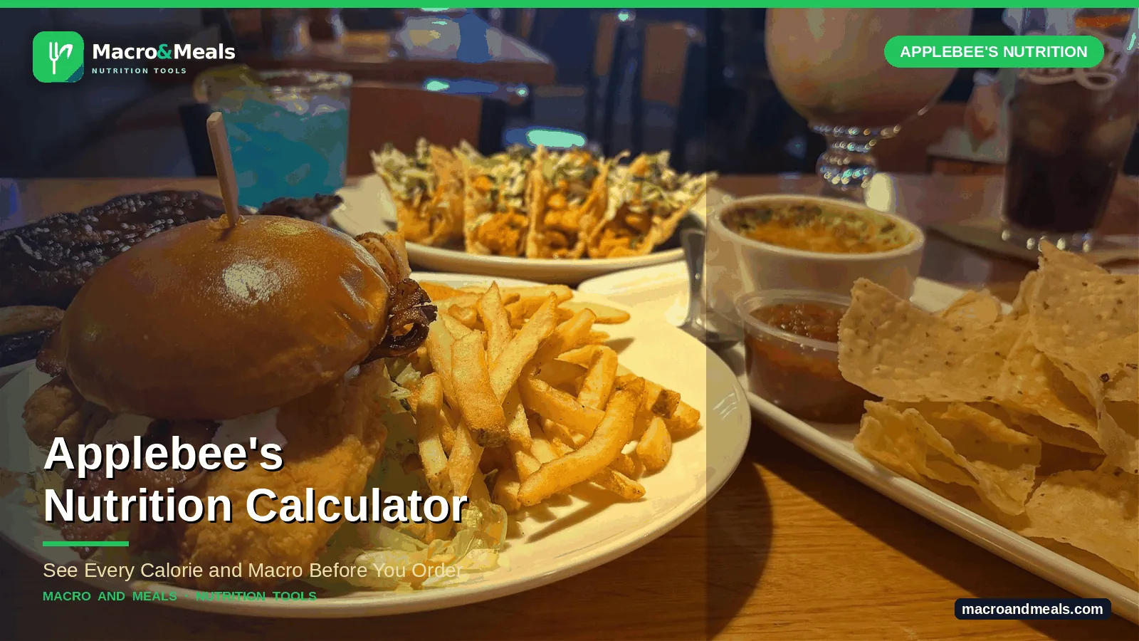 Applebees Nutrition Calculator