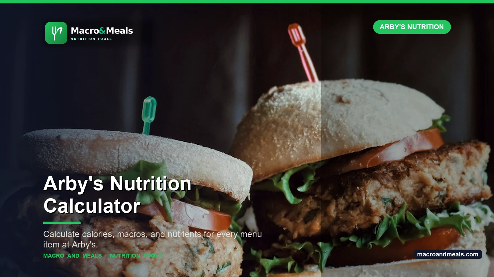 Arby's Nutrition Calculator Visual Guide