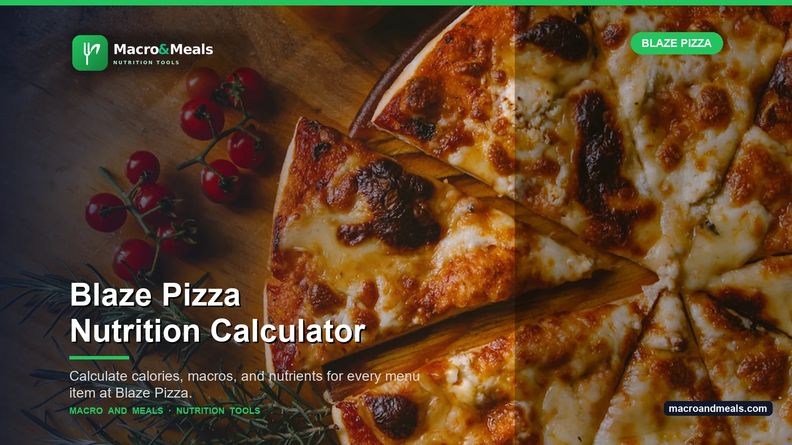 Blaze Pizza Nutrition Calculator Visual Guide