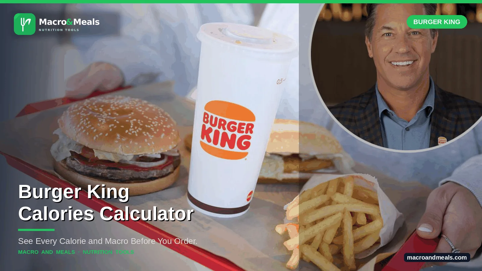 Burger King Nutrition Calculator Visual Guide
