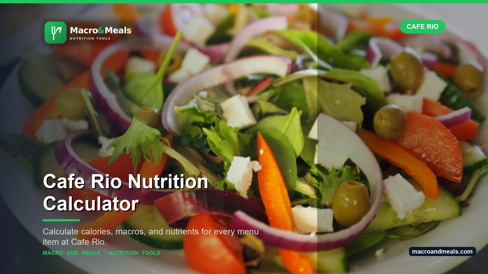 Cafe Rio Nutrition Calculator Visual Guide