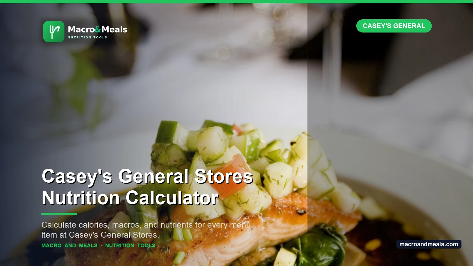 Casey's General Stores Nutrition Calculator Visual Guide