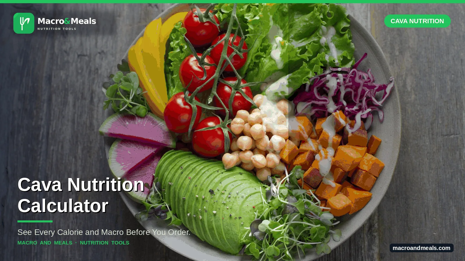 Cava Nutrition Calculator