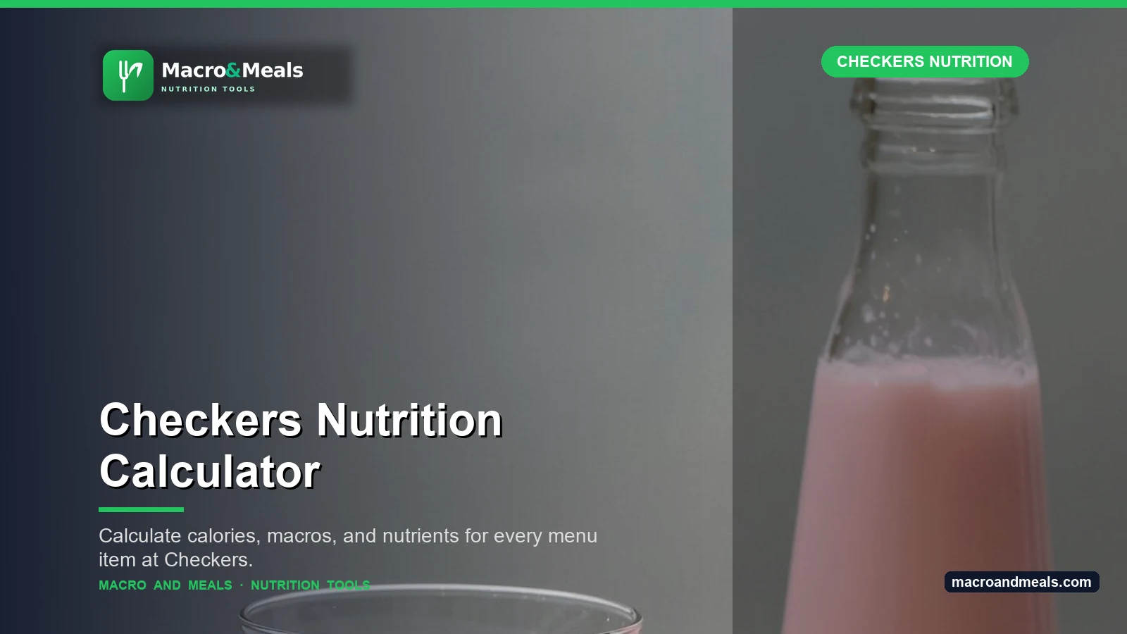 Checkers Nutrition Calculator Visual Guide