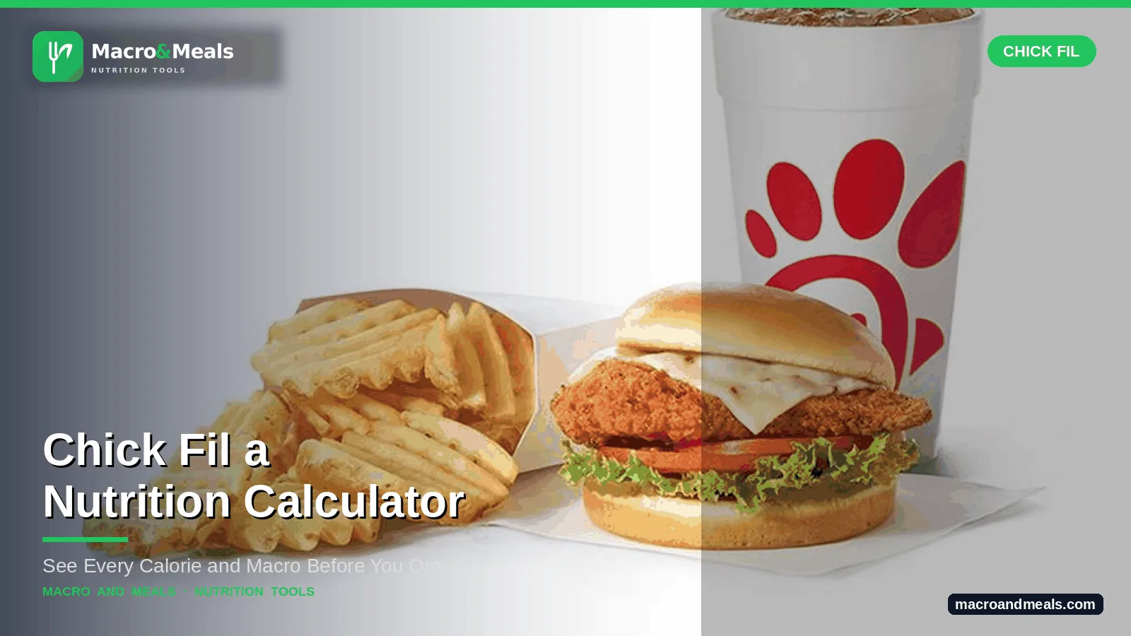 Chick Fil A Nutrition Calculator