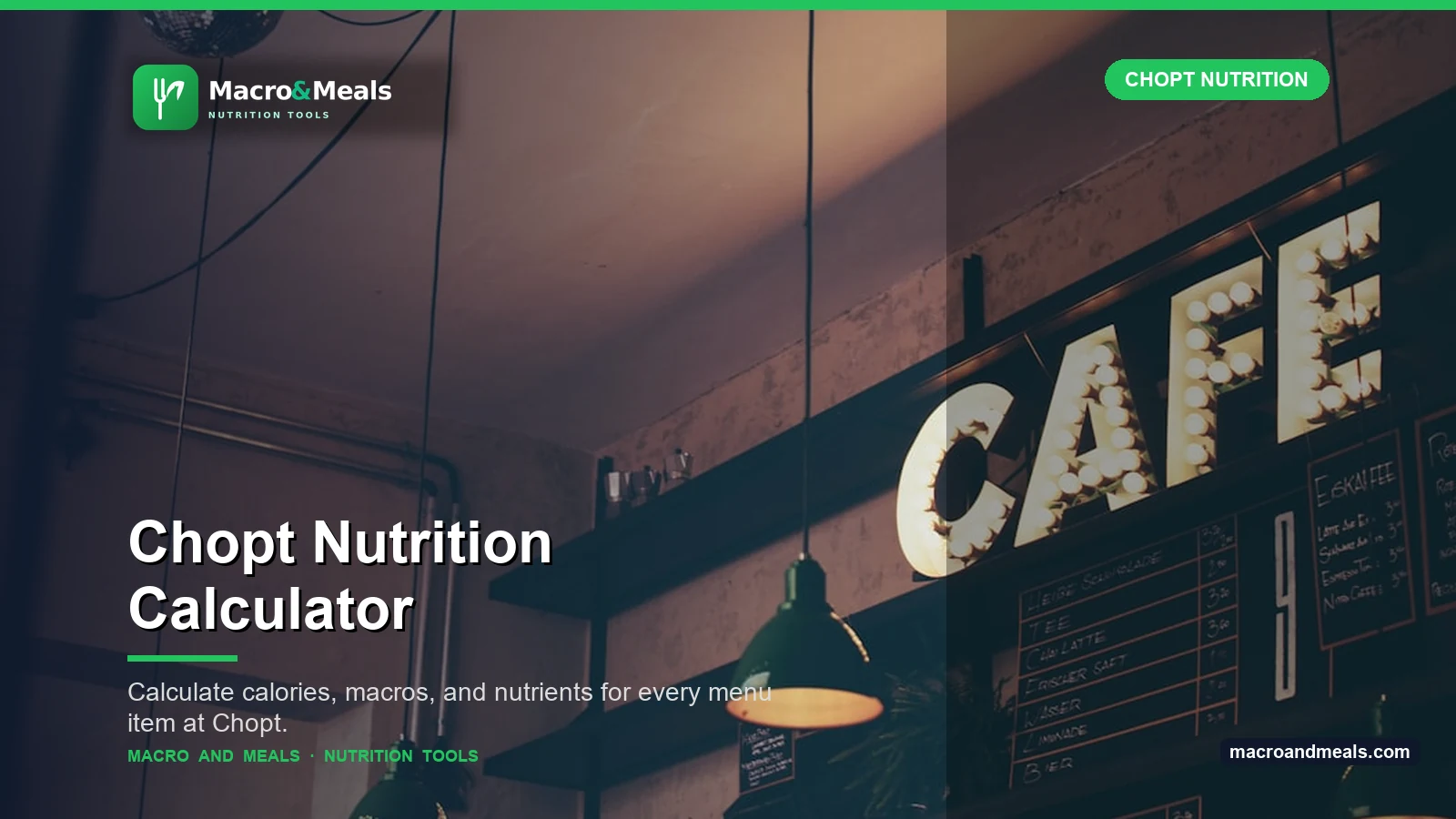 Chopt Nutrition Calculator Visual Guide