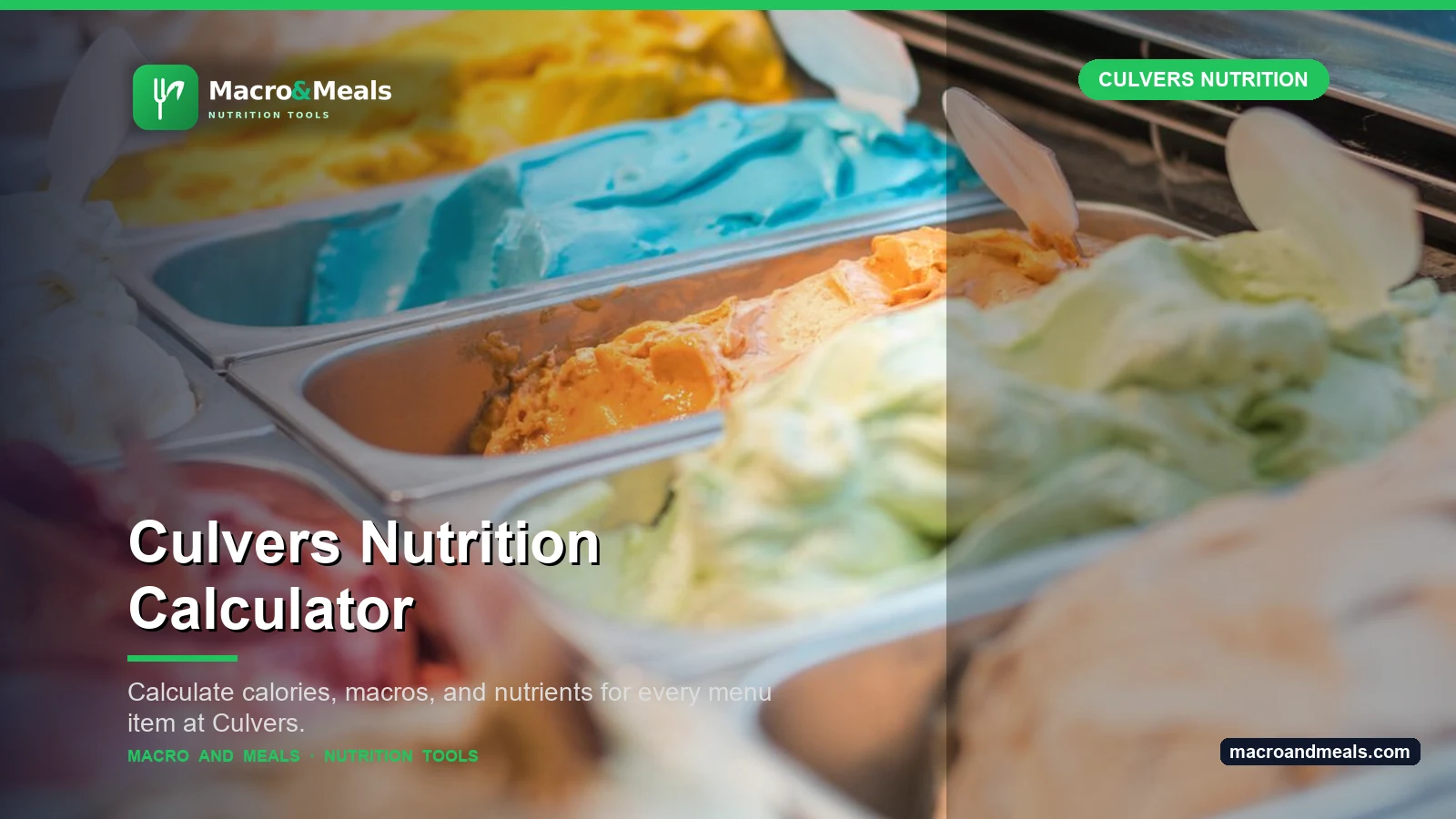 Culver's Nutrition Calculator Visual Guide
