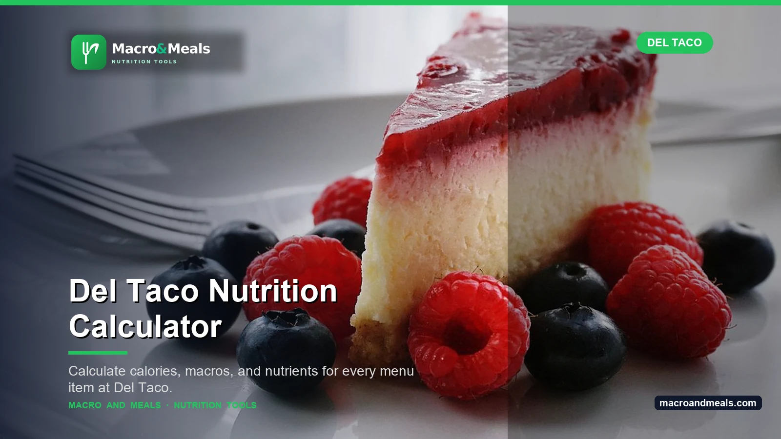 Del Taco Nutrition Calculator Visual Guide
