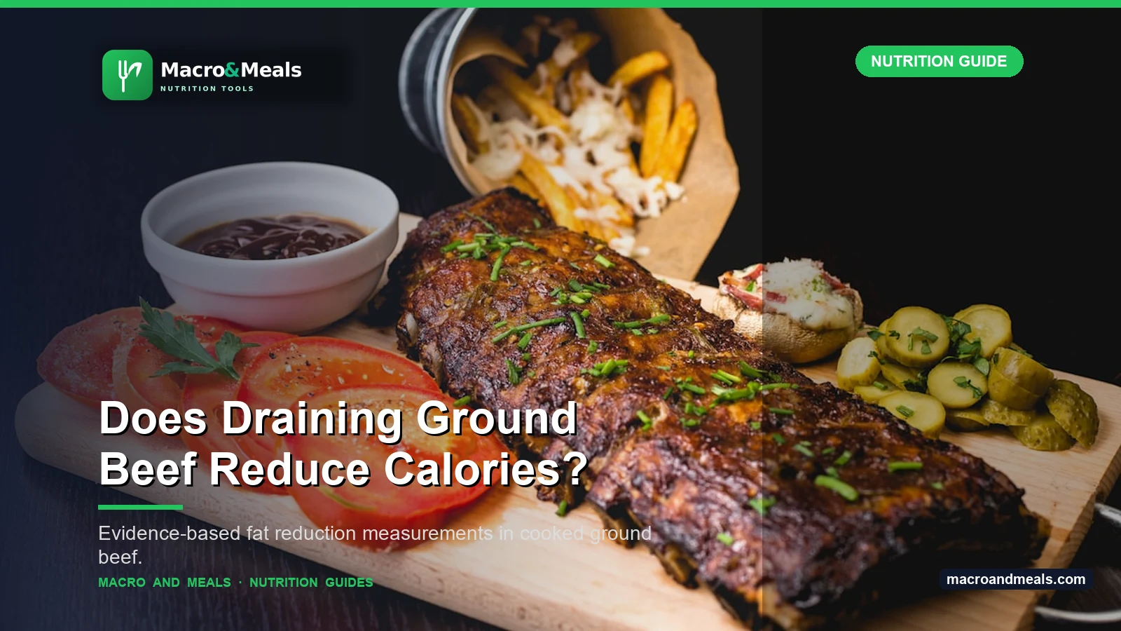 Does Draining Ground Beef Reduce Calories?