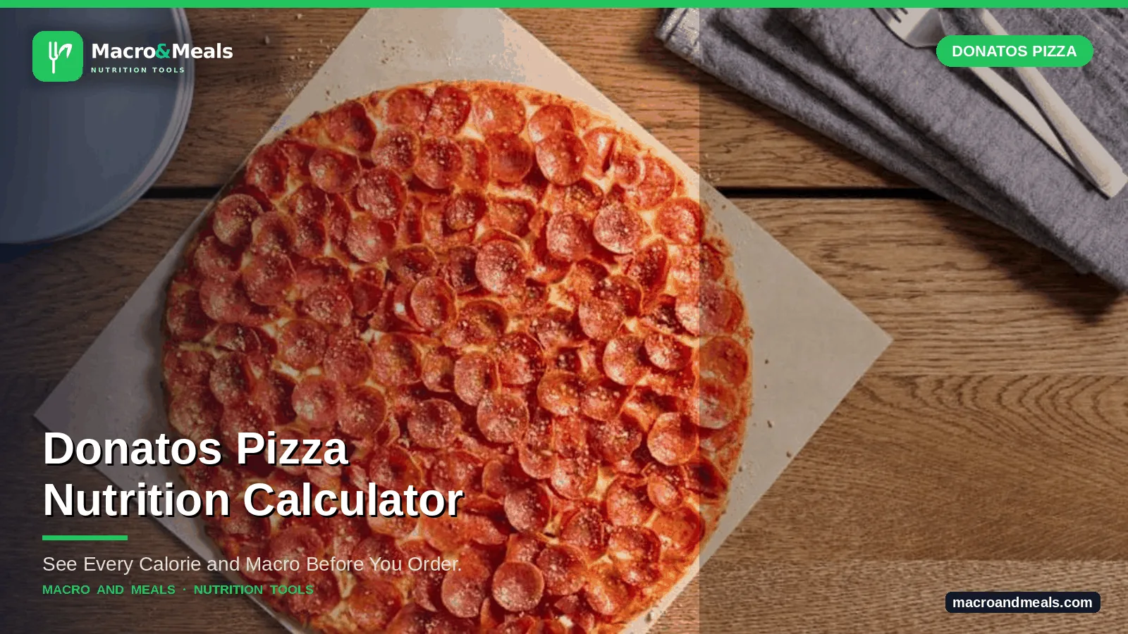 Donatos Pizza Nutrition Calculator