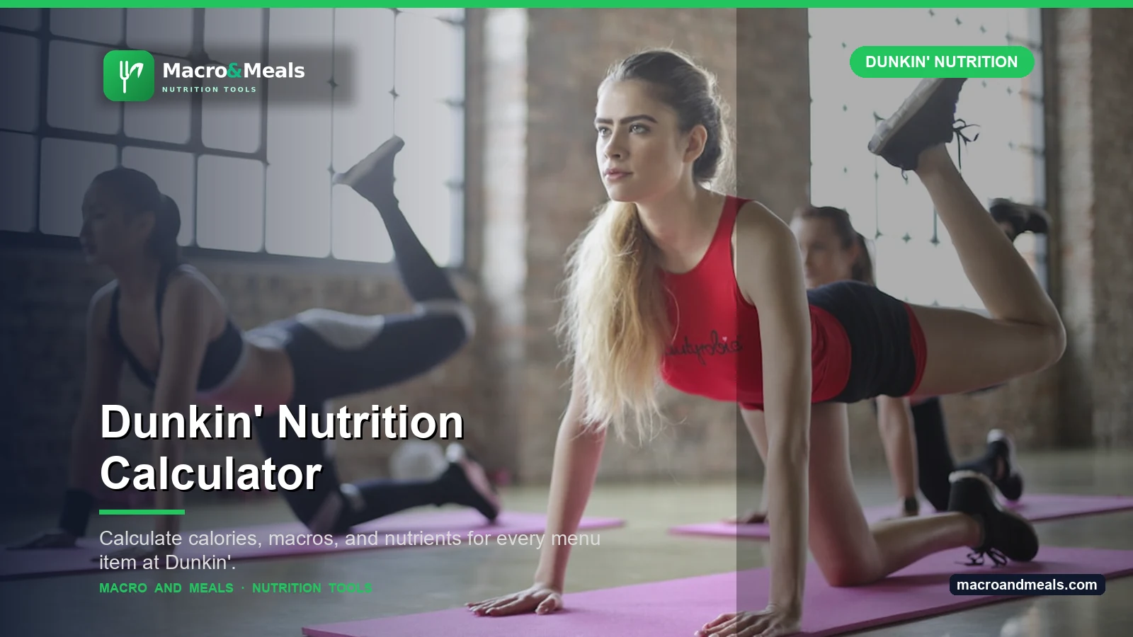 Dunkin' Nutrition Calculator Visual Guide