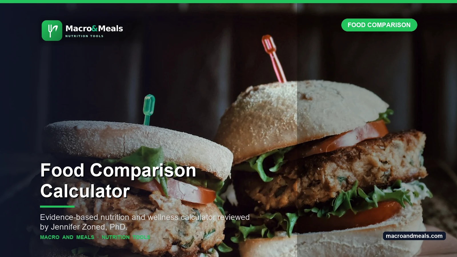 Food Comparison Calculator: Compare 2 Foods Visual Guide