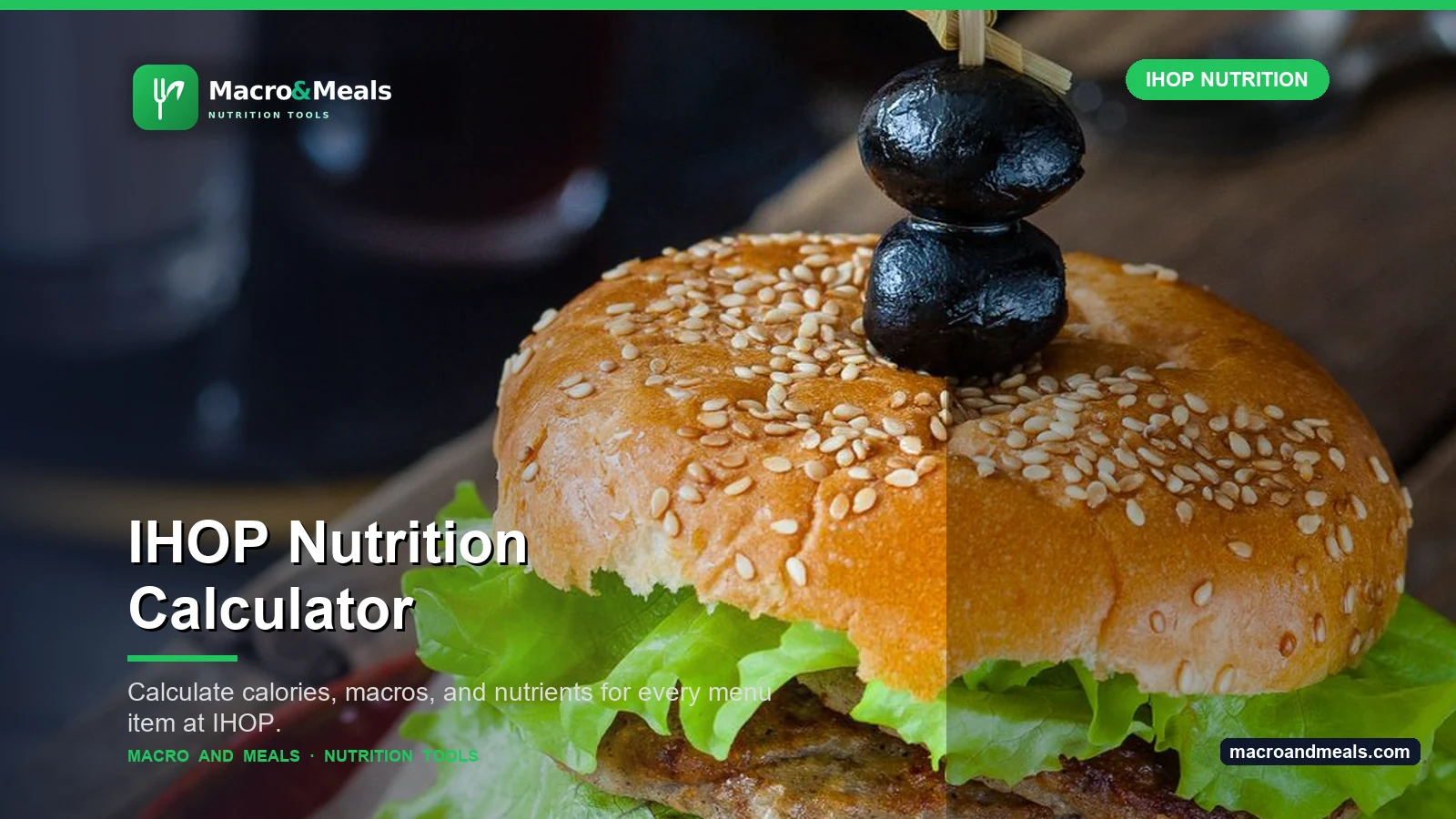 IHOP Nutrition Calculator Visual Guide