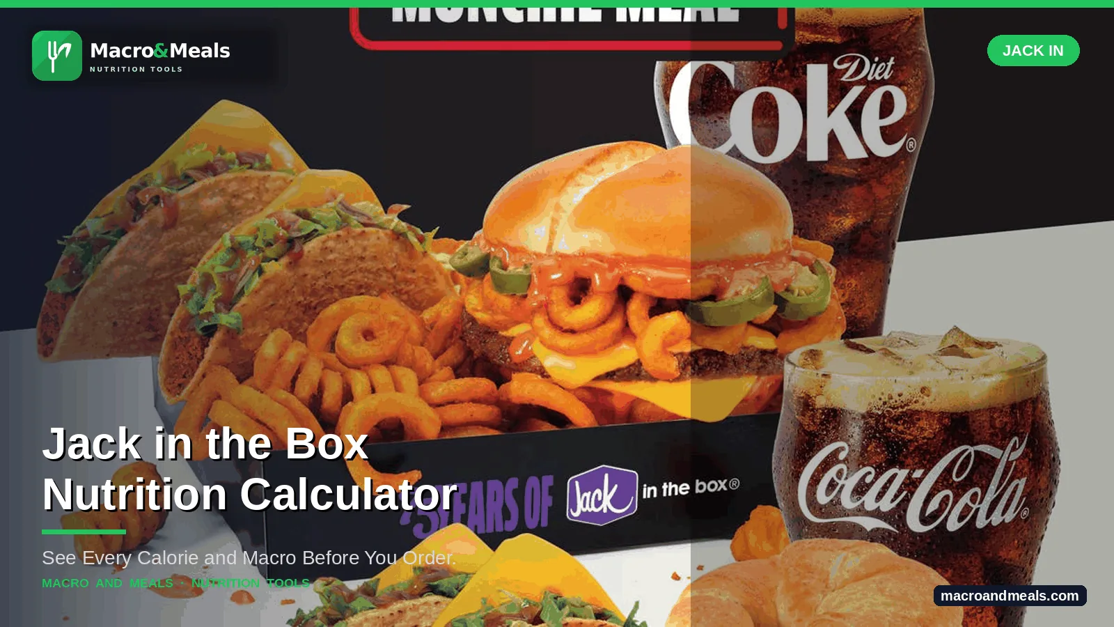Jack In The Box Nutrition Calculator