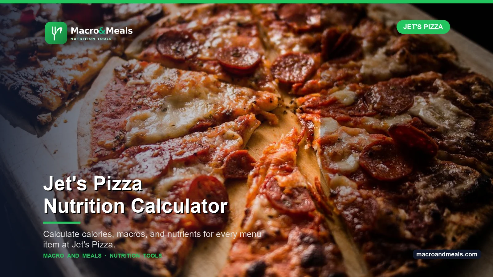 Jet's Pizza Nutrition Calculator Visual Guide