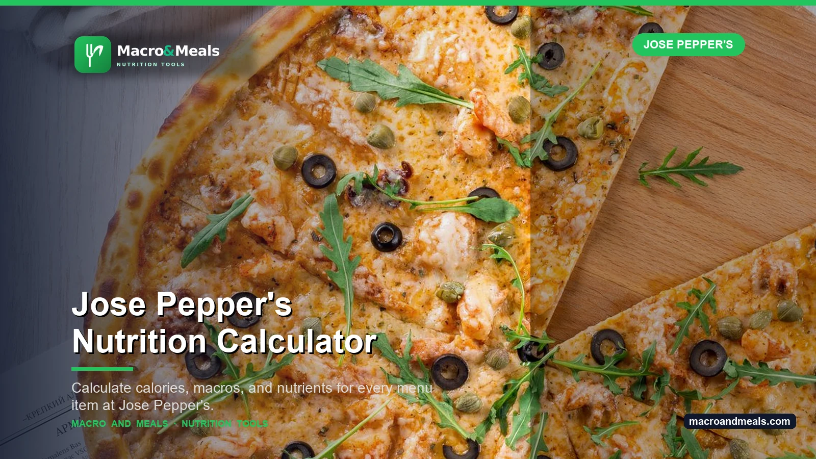 Jose Pepper's Nutrition Calculator Visual Guide