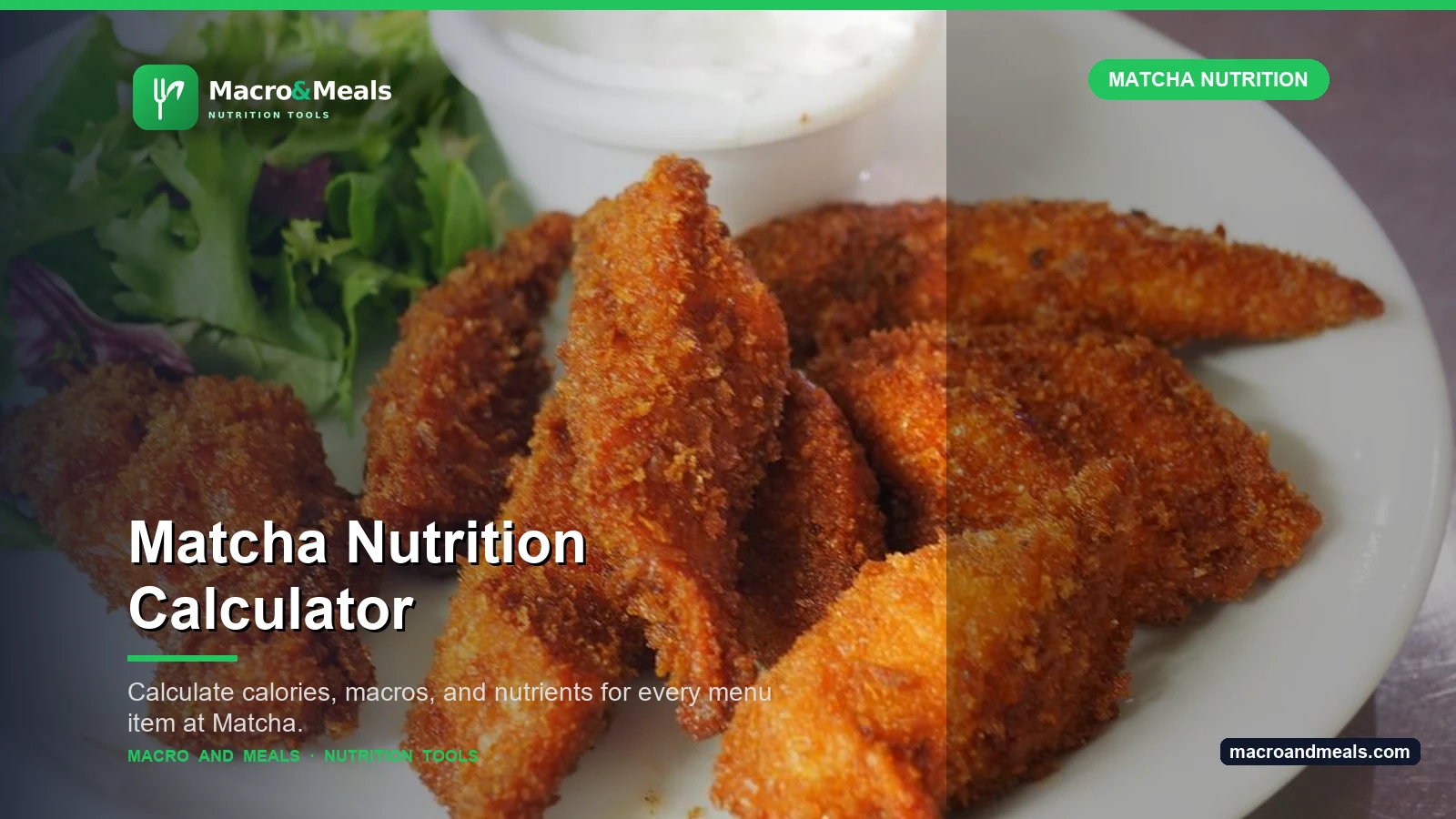Matcha Nutrition Calculator Visual Guide