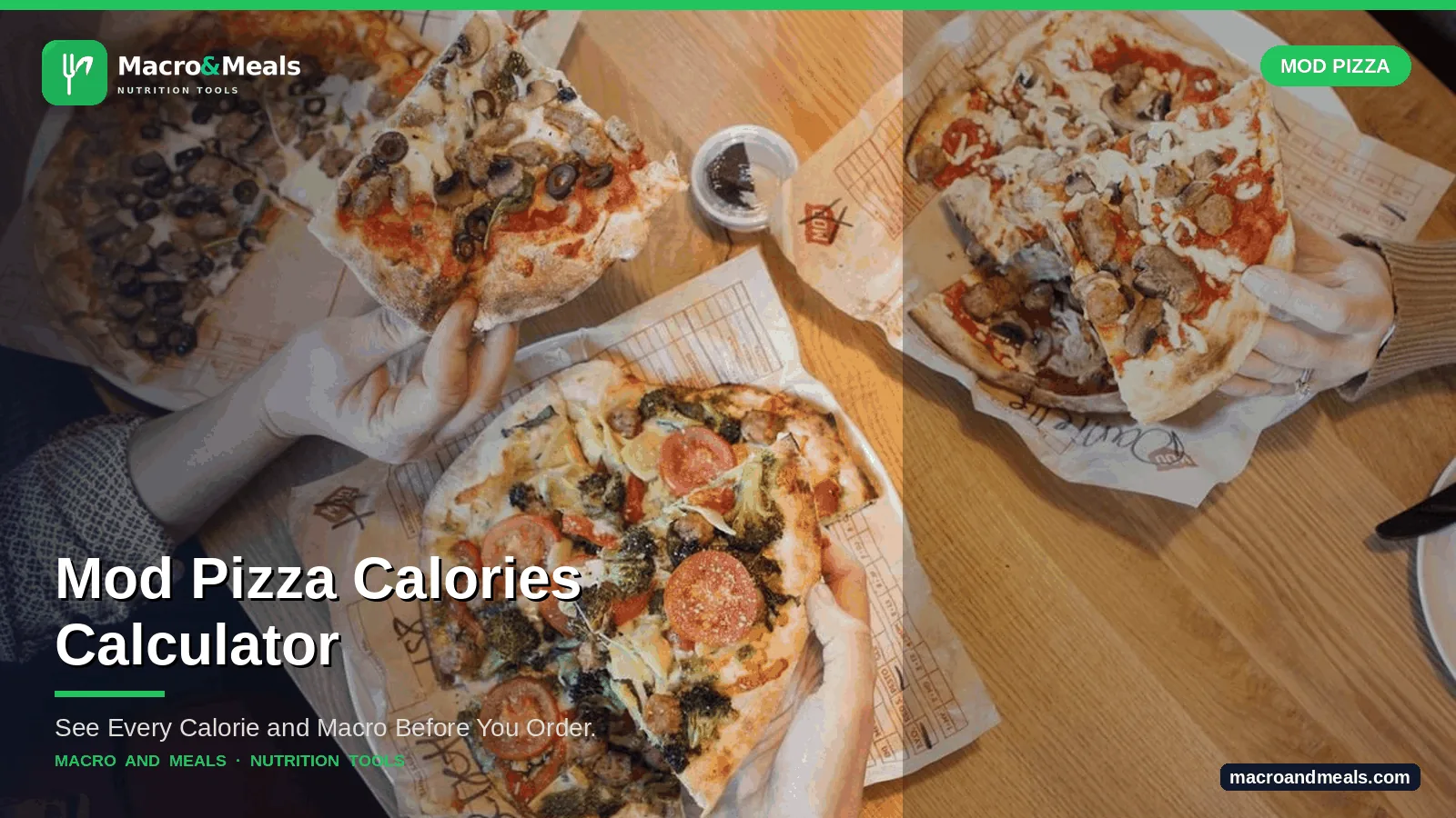 Mod Pizza Calories Calculator