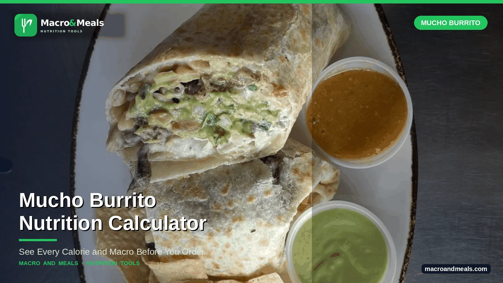Mucho Burrito Nutrition Calculator Visual Guide