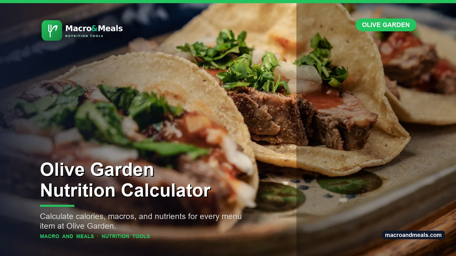 Olive Garden Nutrition Calculator Visual Guide