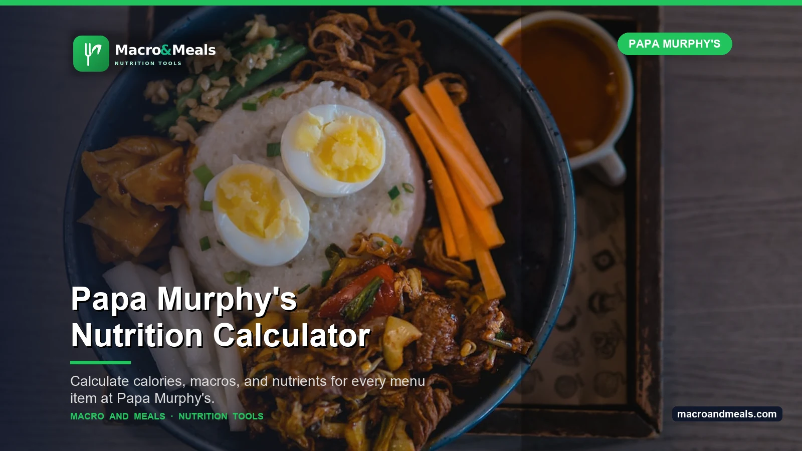 Papa Murphy's Nutrition Calculator Visual Guide