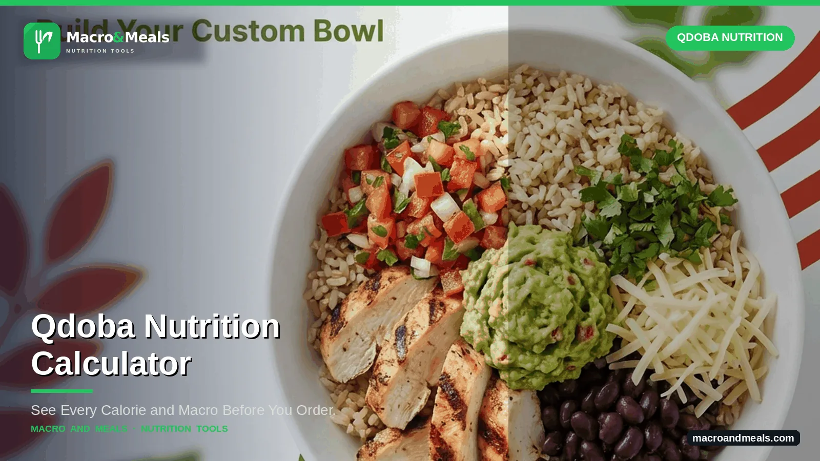 Qdoba Nutrition Calculator Visual Guide