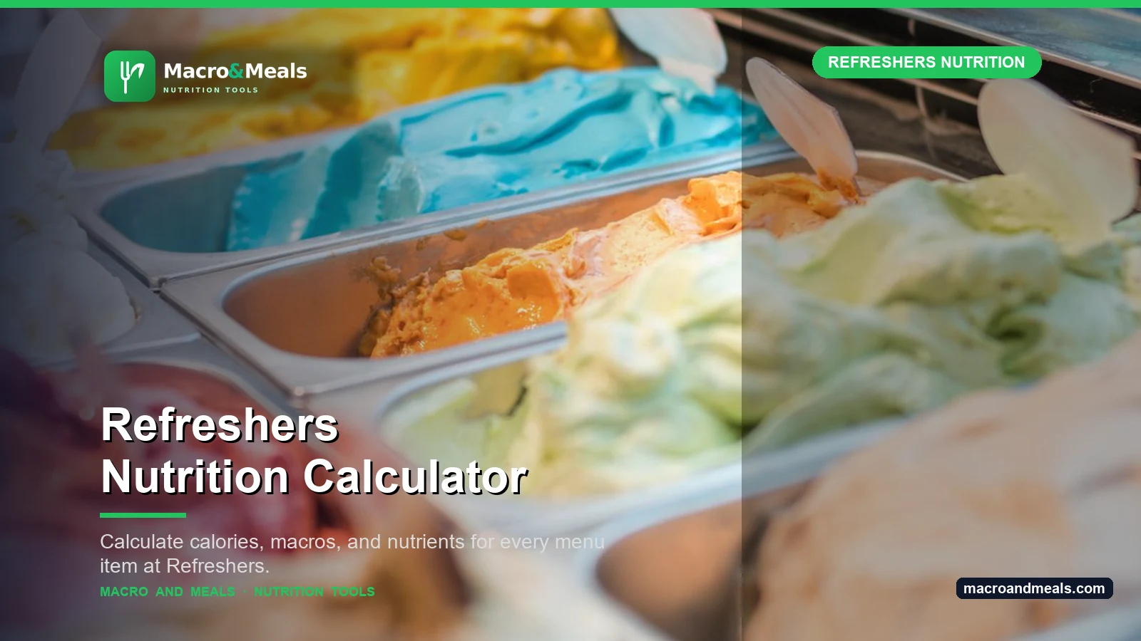 Refreshers Nutrition Calculator Visual Guide