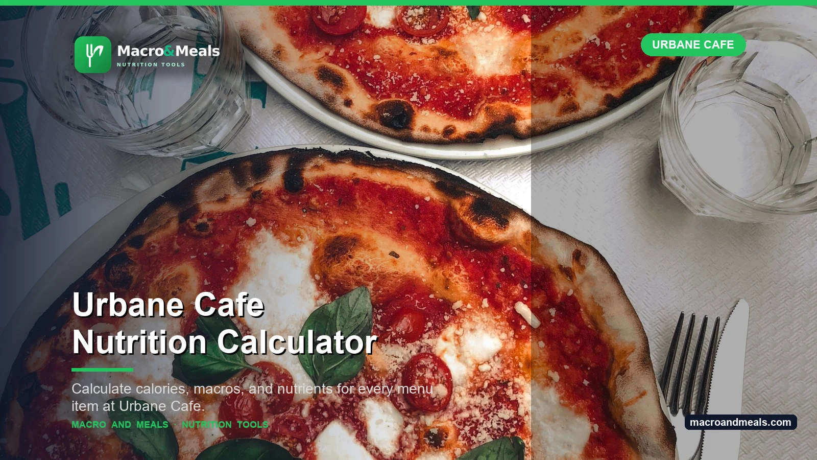 Urbane Cafe Nutrition Calculator Visual Guide
