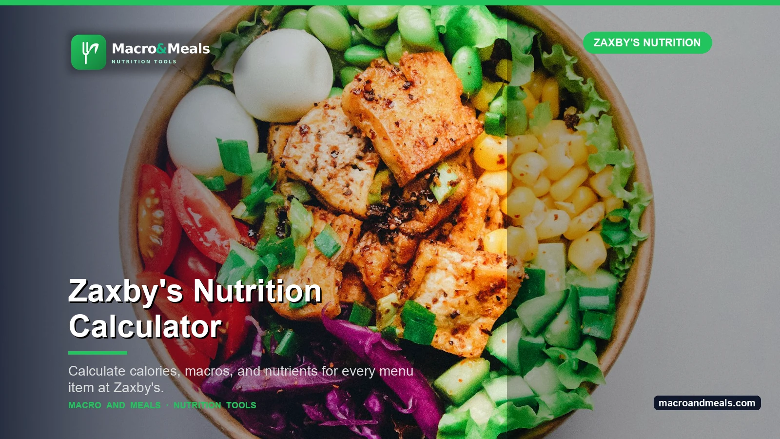 Zaxby's Nutrition Calculator Visual Guide